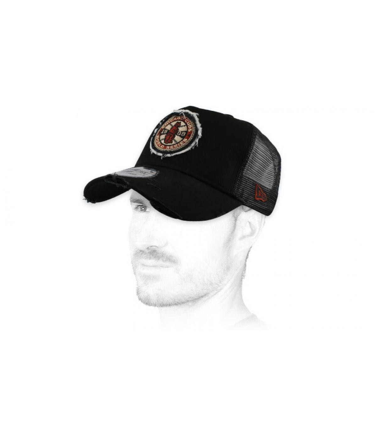 black Cubs trucker Trucker Worls Series Patch Cubs black New Era Headict